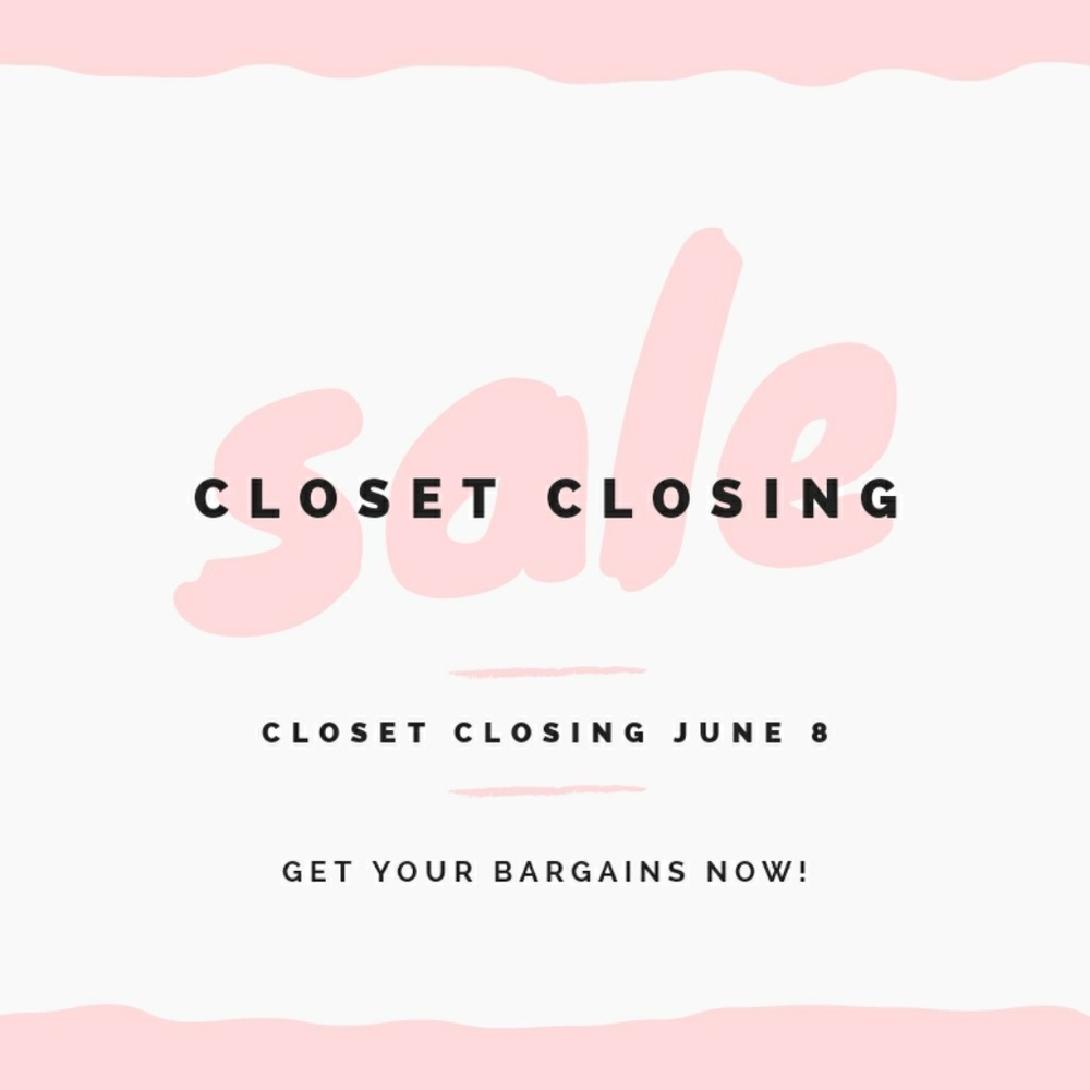 Closet Closing Sale!